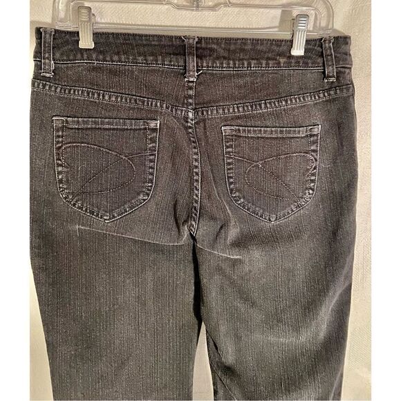 Chicos Platinum Black Wash Denim Jeans Womens Size 1.5 See Measurements - Picture 4 of 11